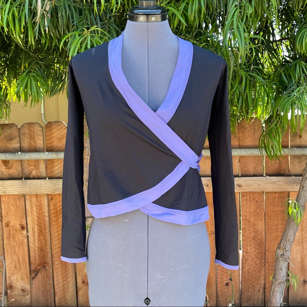 Anatomie Long Sleeve Wrap Top size XS